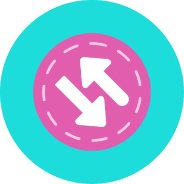 Yön oku. Vektör İllüstrasyonu