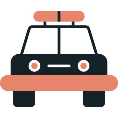 Taksi Düz Vektör Simgesi