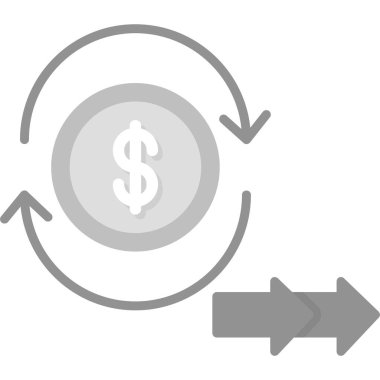 Dolar Vektörü Simgesi İllüstrasyonu