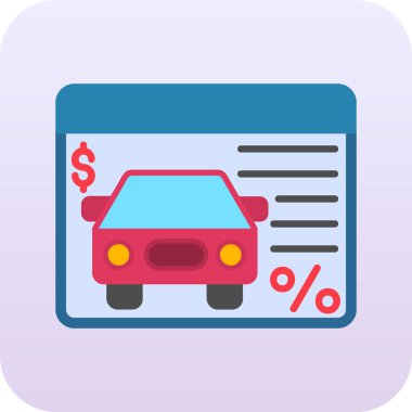 araba sigortası vektör simgesi