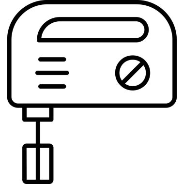 Elektrikli ısıtıcı simgesi, anahat stili