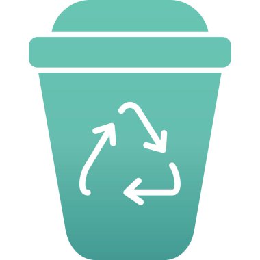 Çöp kutusu vektör simgesi