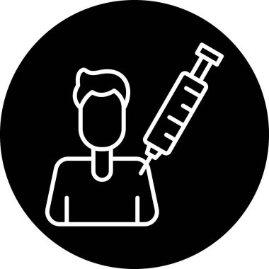 Aşı Simgesi Vektör İllüstrasyonu