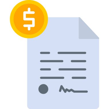 iş belge simge vektör çizim