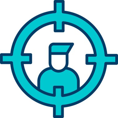 Hedef. Web simgesi basit illüstrasyon