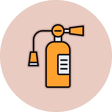 Yangın söndürme simgesinin vektör çizimi