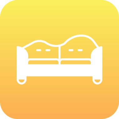 Otel tabelası olan bir yatak.