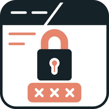 ikon vektör illüstrasyonunu kilitle