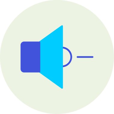 Hoparlör web simgesi, vektör illüstrasyonu