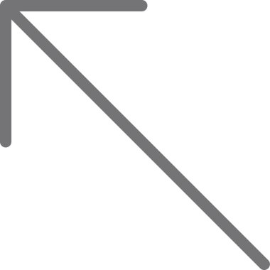 ok sol yön simgesi ana hat biçiminde