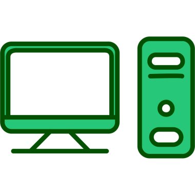 bilgisayar web simgesi, vektör illüstrasyonu