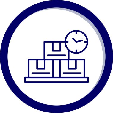 Saat simgesi vektör illüstrasyonu