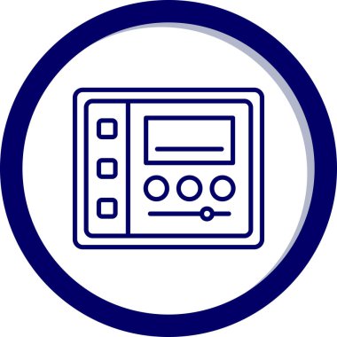 Tarayıcı. Web simgesi basit illüstrasyon