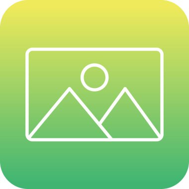 güzel galeri vektör çizgisi simgesi