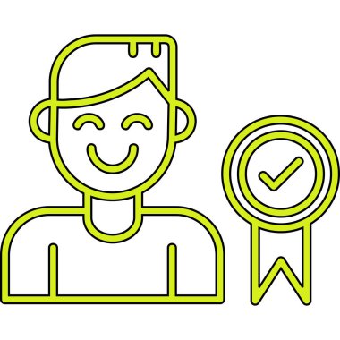 Müşteri hizmeti simgesi, vektör illüstrasyonu