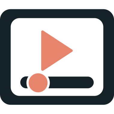 oyuncu simgesi, vektör illüstrasyonu