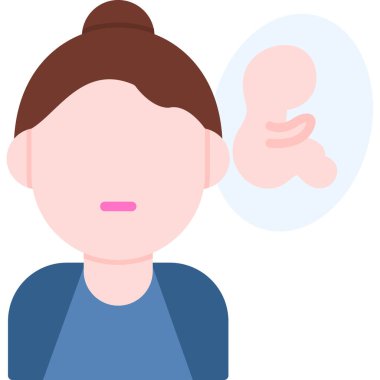 Kafasında konuşma balonu olan kadın, resimleme, beyaz arka planda vektör.