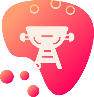 Vektör çizimi. Lambanın düz dizaynı.