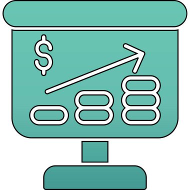 İş büyümesi simgesi, vektör illüstrasyonu