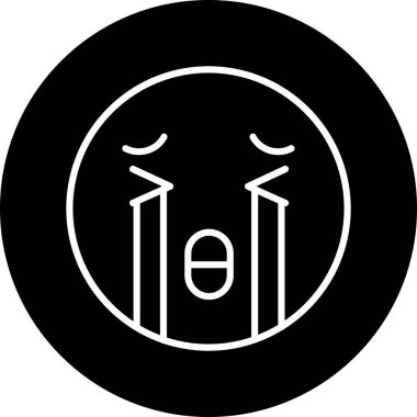 Bir köpek simgesinin vektör illüstrasyonu