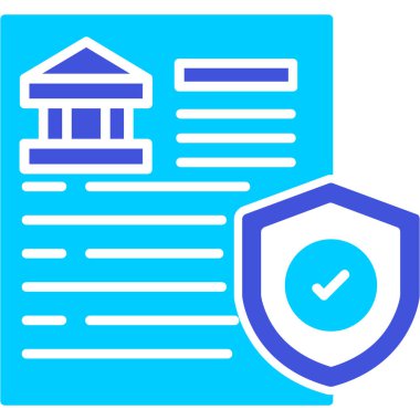 belge simgesi, vektör çizimi