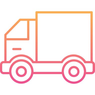 araba dağıtım renk çizgisi simgesi