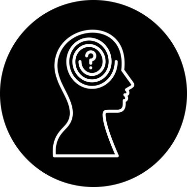 Beyni olan bir adamın vektör çizimi