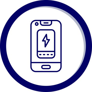 Moda tarzında izole edilmiş telefon simgesi