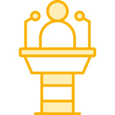 Altın Kupa Simge Vektör İllüstrasyonu