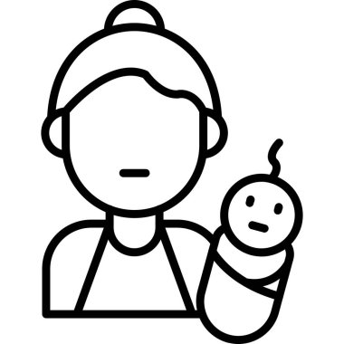 bebek çocuk ikonu