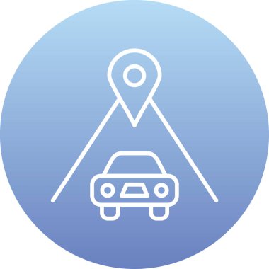 konum. Web simgesi basit illüstrasyon