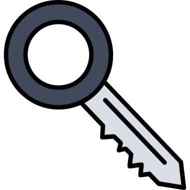 Anahtar. Web simgesi basit illüstrasyon