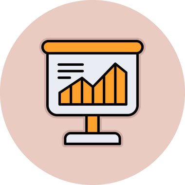 Analizler. Web simgesi basit illüstrasyon