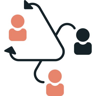 Takım & Ağ için iş yönetimi dairesi simgesi