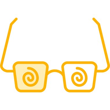 Çizgi film gözlüklerinin vektör çizimi