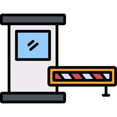 Bilet. Web simgesi basit illüstrasyon