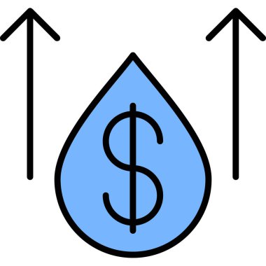 Dolar düşüşü Basit resimleme