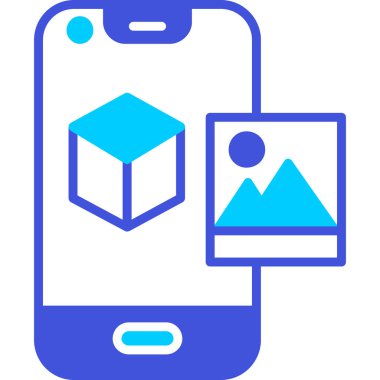 Cep telefonu. Web simgesi basit illüstrasyon