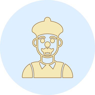 Bir erkek avatarın vektör avatarı