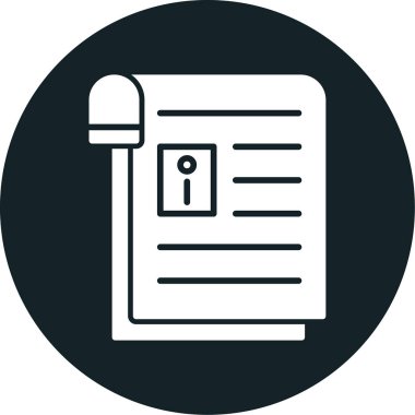 Belge simgesinin vektör illüstrasyonu