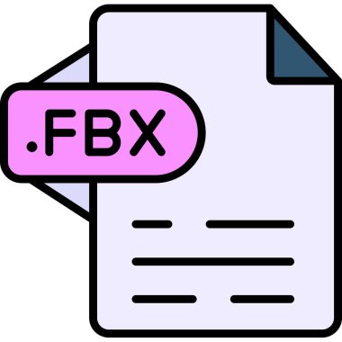 Dosya biçim simgesinin vektör illüstrasyonu