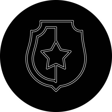 kalkan ikon vektör illüstrasyonu