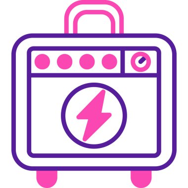 Pil simgesinin vektör illüstrasyonu