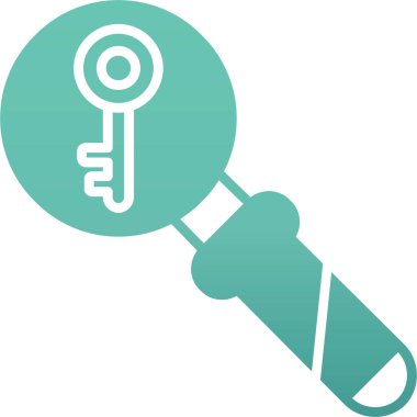 Anahtar simgesinin vektör illüstrasyonu