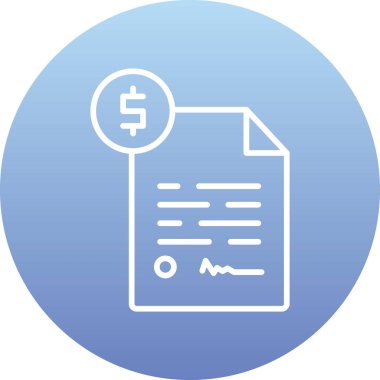 Belge. Web simgesi basit illüstrasyon