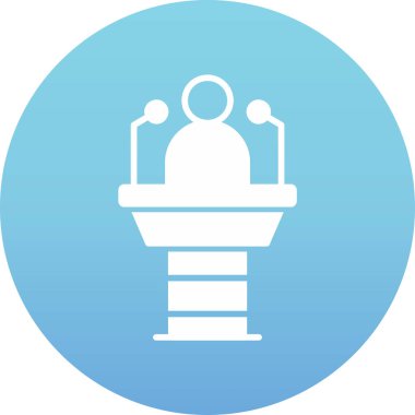 Bir mum simgesinin vektör illüstrasyonu