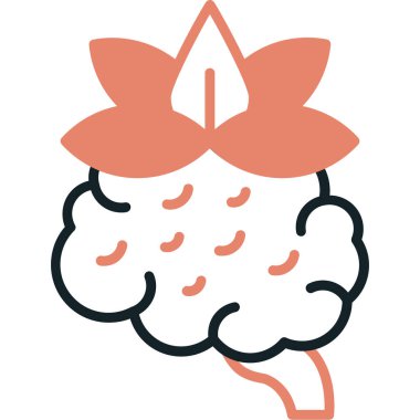 Bulut. Web simgesi basit illüstrasyon