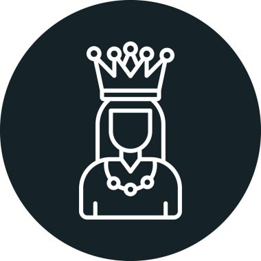 taç simgesi vektör illüstrasyonu