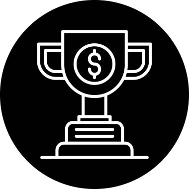 kupa simgesi soyut arkaplanda izole edildi