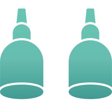 Arka planda şişe vektör simgesi